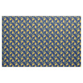 Yellow Daffodien auf Navy Blue Stoff (Yard (91,4 cm))