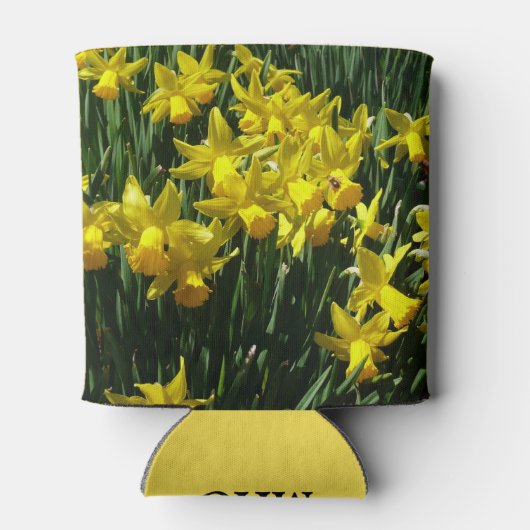 Yellow Daffodien I Cheery Spring Blumen Dosenkühler (Rückseite)