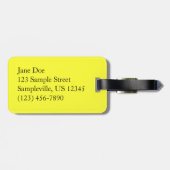 Yellow Daffodien I Cheery Spring Blumen Gepäckanhänger (Rückseite horizontal)