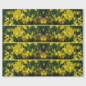 Yellow Daffodien I Cheery Spring Blumen Geschenkpapier (Flach)