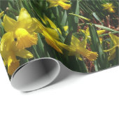 Yellow Daffodien I Cheery Spring Blumen Geschenkpapier (Rolleneckpunkt)