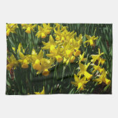 Yellow Daffodien I Cheery Spring Blumen Handtuch (Horizontal)