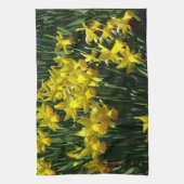 Yellow Daffodien I Cheery Spring Blumen Handtuch (Vertikal)