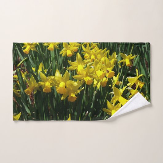 Yellow Daffodien I Cheery Spring Blumen Handtuch (Handtuch)