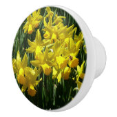 Yellow Daffodien I Cheery Spring Blumen Keramikknauf (Rechts)