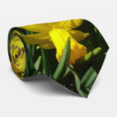 Yellow Daffodien I Cheery Spring Blumen Krawatte (Gerollt)