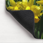 Yellow Daffodien I Cheery Spring Blumen Mousepad (Ecke)