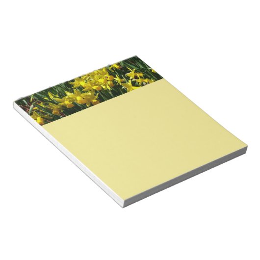 Yellow Daffodien I Cheery Spring Blumen Notizblock (angewinkelt)