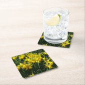 Yellow Daffodien I Cheery Spring Blumen Rechteckiger Pappuntersetzer (Vor Ort)