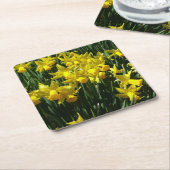 Yellow Daffodien I Cheery Spring Blumen Rechteckiger Pappuntersetzer (angewinkelt)