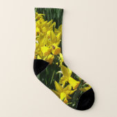 Yellow Daffodien I Cheery Spring Blumen Socken (Links - Innen)