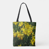 Yellow Daffodien I Cheery Spring Blumen Tasche (Rückseite)