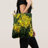 Yellow Daffodien I Cheery Spring Blumen Tasche (Von Nahem)