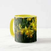 Yellow Daffodien I Cheery Spring Blumen Tasse (Vorderseite Links)