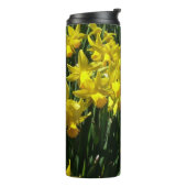 Yellow Daffodien I Cheery Spring Blumen Thermosbecher (Nach links gedreht)