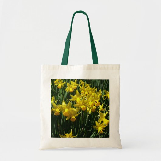 Yellow Daffodien I Cheery Spring Blumen Tragetasche (Vorne)