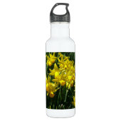 Yellow Daffodien I Cheery Spring Blumen Trinkflasche (Vorderseite)