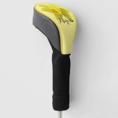 Yellow Daffodil Bloom Individuelle Name Golf Headcover (angewinkelt)