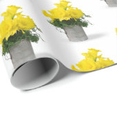 Yellow Daffodil Bouquet im Tin Cup Geschenkpapier (Rolleneckpunkt)
