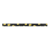 Yellow daffodil flowers seamless floral pattern satinband (Vorderseite)