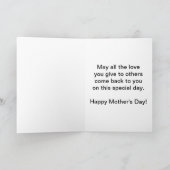Yellow Daffodil Mother Day Card Karte (Innenseite)