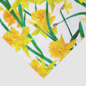 Yellow Daffodil Pattern Seidenpapier (Detail)