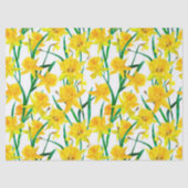Yellow Daffodil Pattern Seidenpapier (Vorderseite)