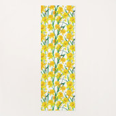 Yellow Daffodil Pattern Yogamatte (Vorderseite)