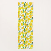 Yellow Daffodil Pattern Yogamatte (Rückseite)