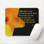 Yellow Daffodil; William Wordsworth Gedicht Mouse Mousepad (Mit Mouse)