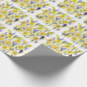 Yellow Daffodils Aquarellfärbung Geschenkpapier (Ecke)