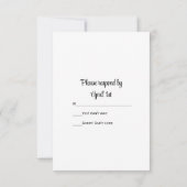 Yellow Daffodils Cowboy Boots Western Wedding RSVP Karte (Rückseite)