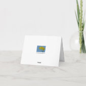 Yellow Daffodils Grußkarte "Happy Oaster" Dankeskarte (Rückseite)