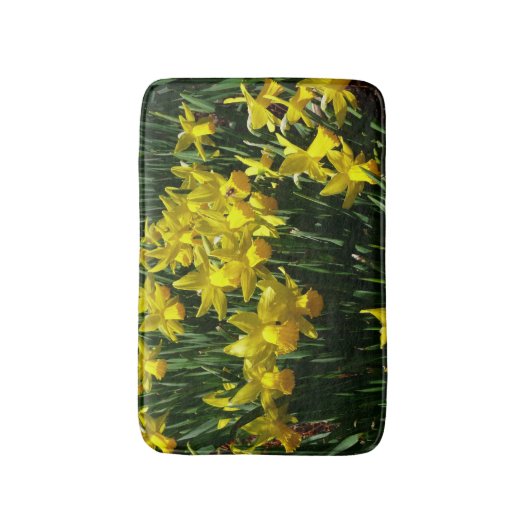 Yellow Daffodils I Cheery Spring Flowers Badematte (Vorderseite Vertikal)