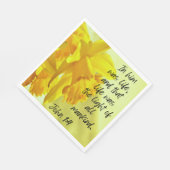 Yellow Daffodils Napkins Scripting John 1-4 Serviette (Ecke)