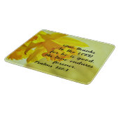 Yellow Daffodils Scripting Cutting Board Schneidebrett (Ecke)