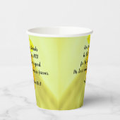 Yellow Daffodils Scripture Pappbecher (Links)