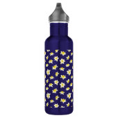Yellow Daffodils Spring Modern. Edelstahlflasche (Rechts)