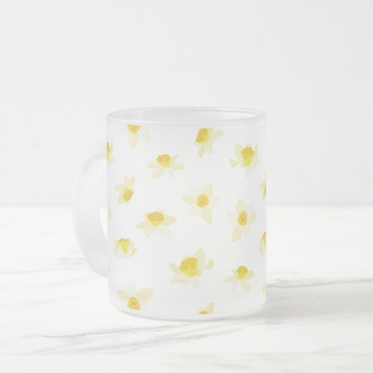 Yellow Daffodils Spring Modern. Mattglastasse (Vorderseite Links)