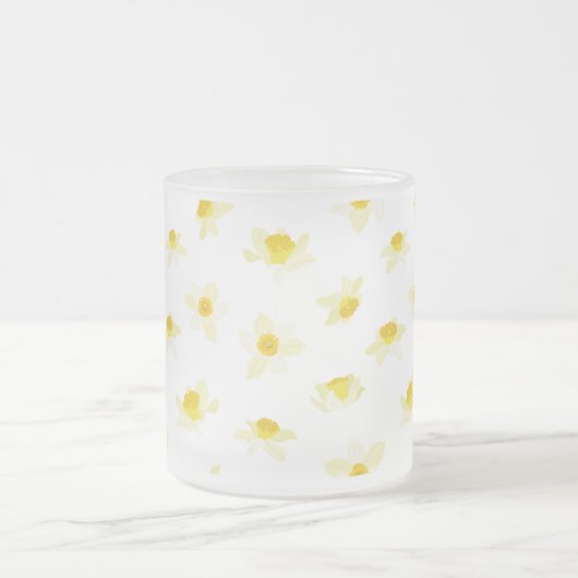 Yellow Daffodils Spring Modern. Mattglastasse (Mittel)