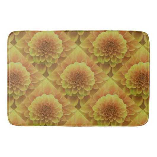 Yellow Dahlia Badematte (Vorderseite)