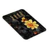 Yellow Dahlia Blume Wisley Gardens Motivierend Magnet (Rechte Seite)