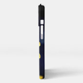 Yellow Dahlia Elegante Blume mit Initialen iPhone Hülle (Linke Seite)