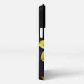 Yellow Dahlia Elegante Blume mit Initialen iPhone Hülle (Rechte Seite)