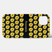 Yellow Dahlia Elegante Blume Monogram Case-Mate iPhone Hülle (Rückseite (Horizontal))