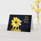 Yellow Dahlia Elegante Blume wird bald gut Karte (Gelbe Blume)