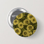 Yellow Dahlia Garden Button (Vorne & Hinten)