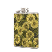 Yellow Dahlia Garden Flachmann (Links)