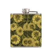 Yellow Dahlia Garden Flachmann (Rückseite)