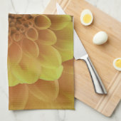 Yellow Dahlia Geschirrtuch (Viertel Falte)